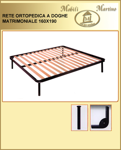 Rete Ortopedica In Legno Di Faggio 160x190 Cm - Alta 37 Cm, Con Dogle Basculanti - Made In Italy - Per Letti Matrimoniali - Foto 6